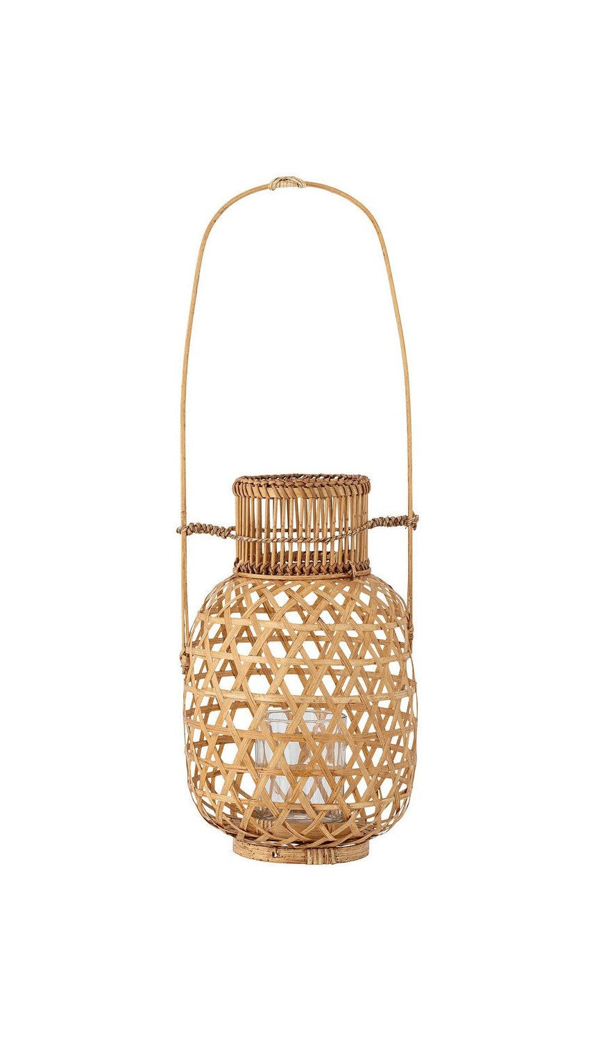 Colección creativa Lerka Lantern con vidrio, naturaleza, bambú