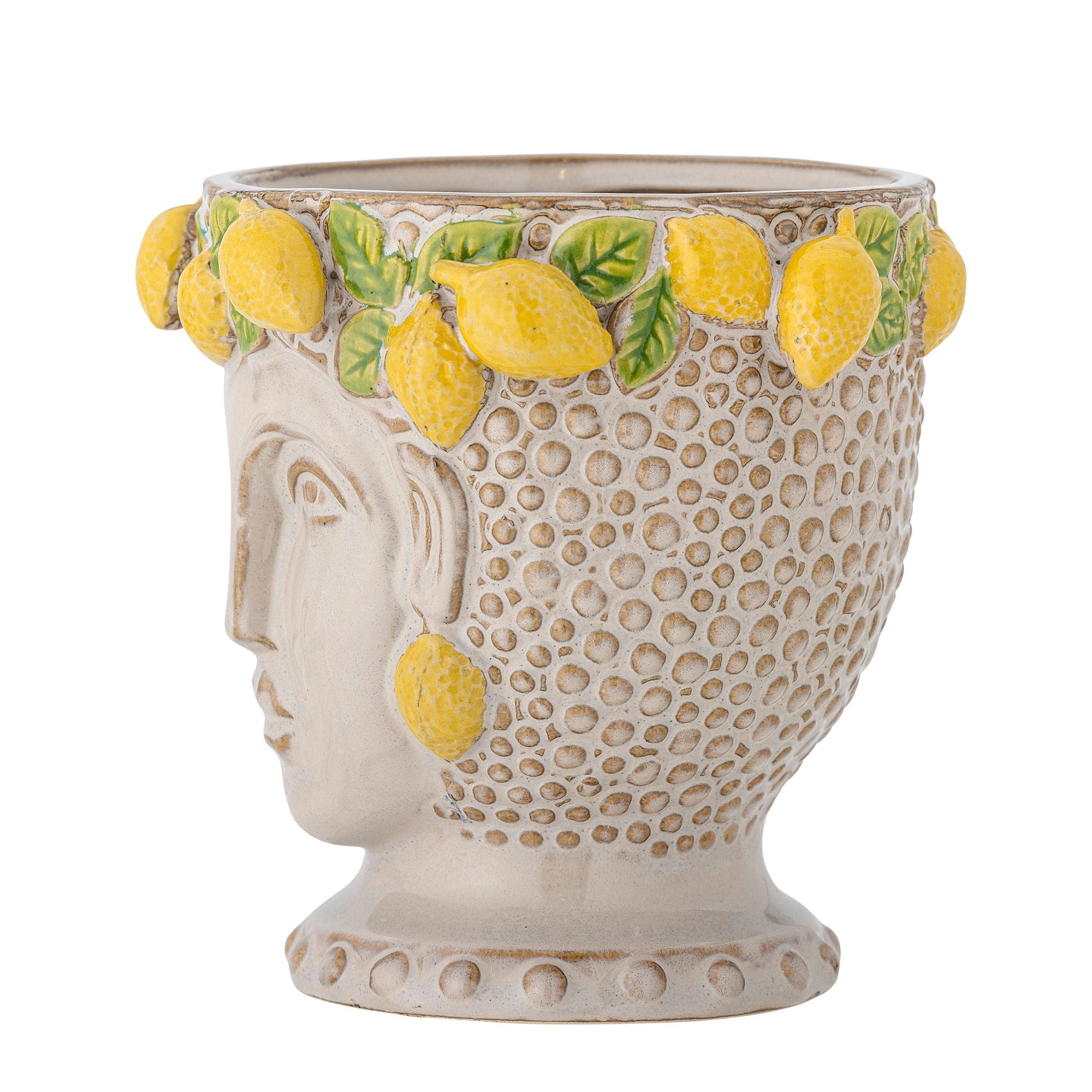 [product_category]-Creative Collection Limone Flowerpot, Yellow, Stoneware-Creative Collection-5711173331048-82061443-BLO-2