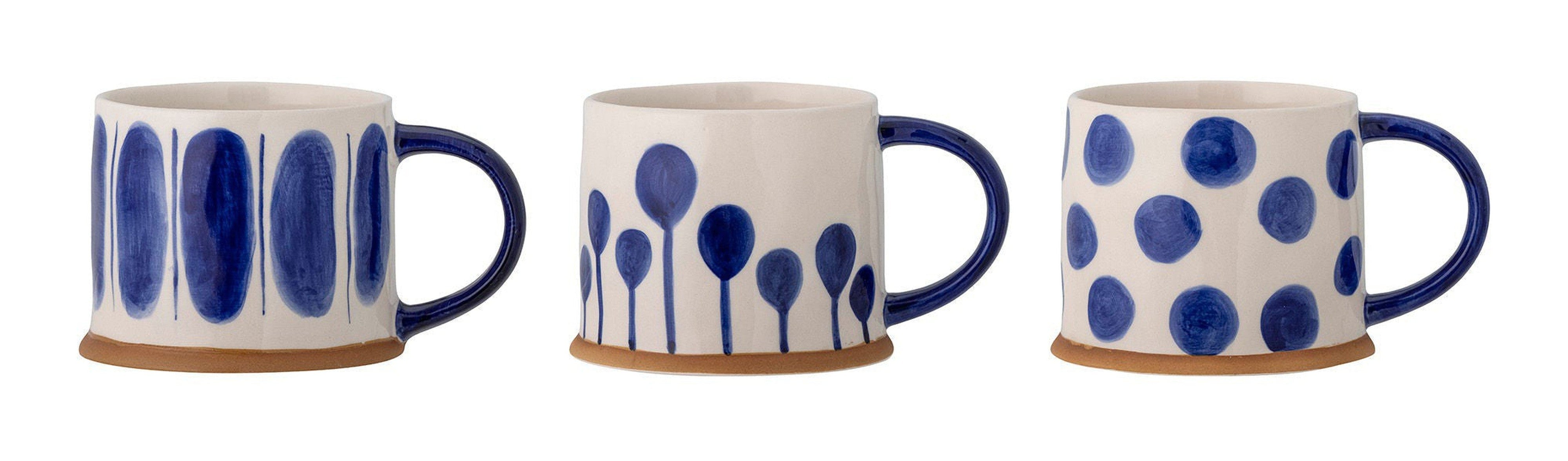 Coleção criativa Linora Caneca, azul, grés