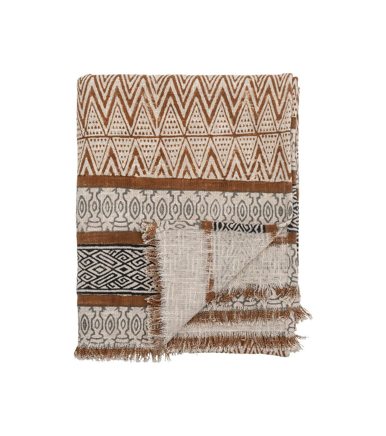 Creatieve collectie Madigan Throw, Brown, Cotton