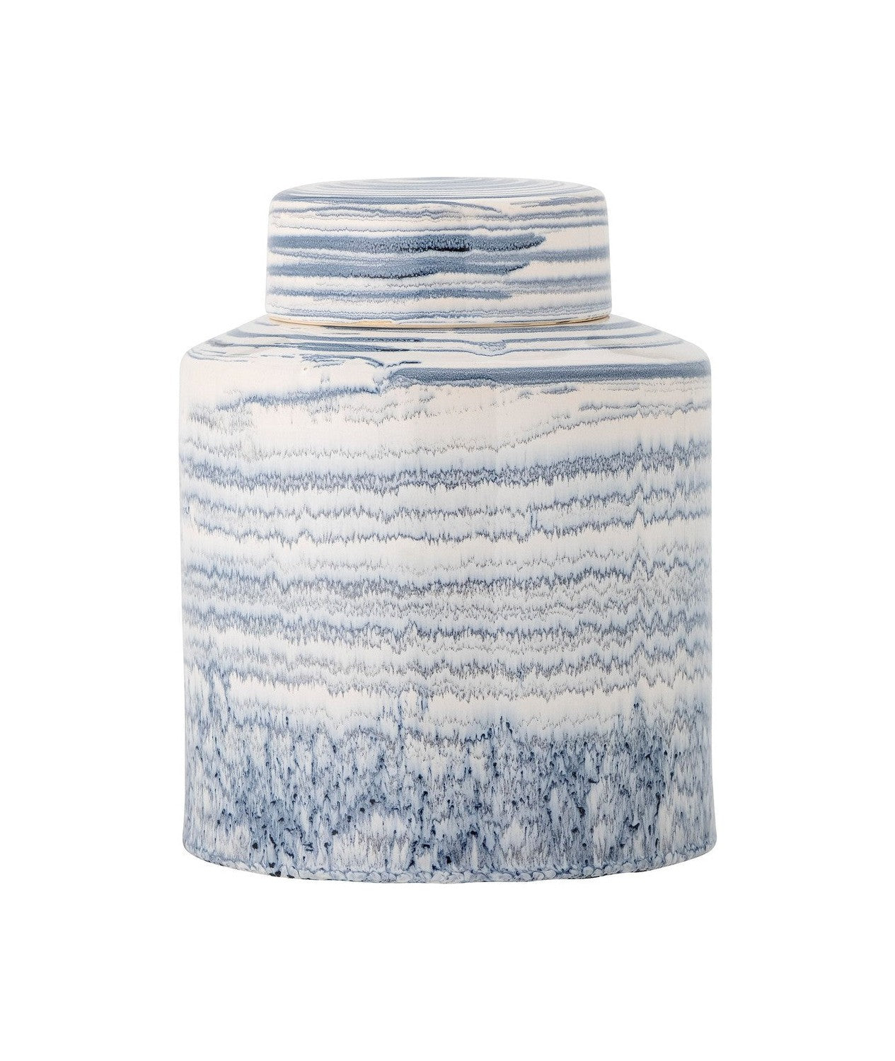 Creative Collection Mahina Jar w/Lid, Blue, Stoneware