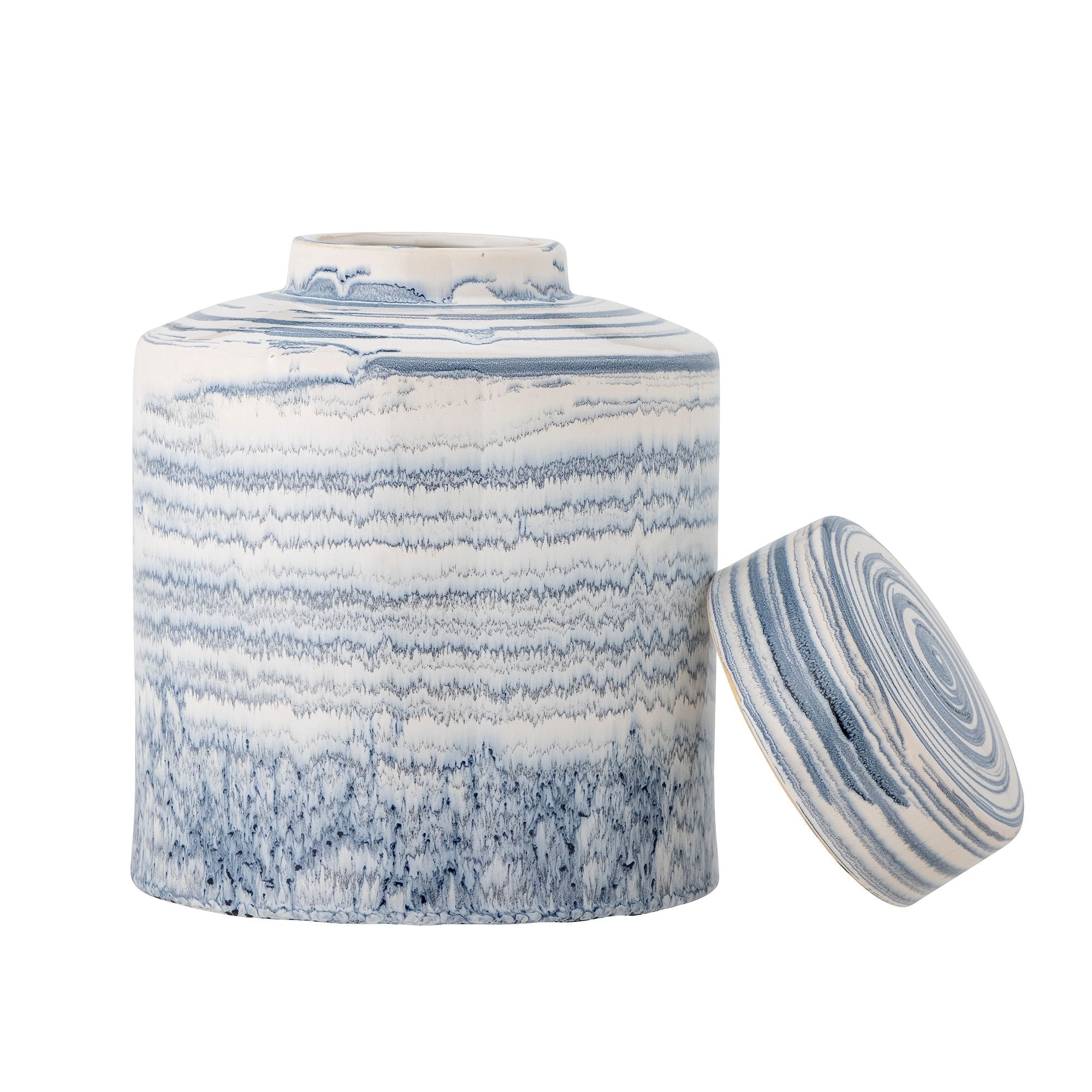 [product_category]-Creative Collection Mahina Jar w/Lid, Blue, Stoneware-Creative Collection-5711173324934-82060858-BLO-2