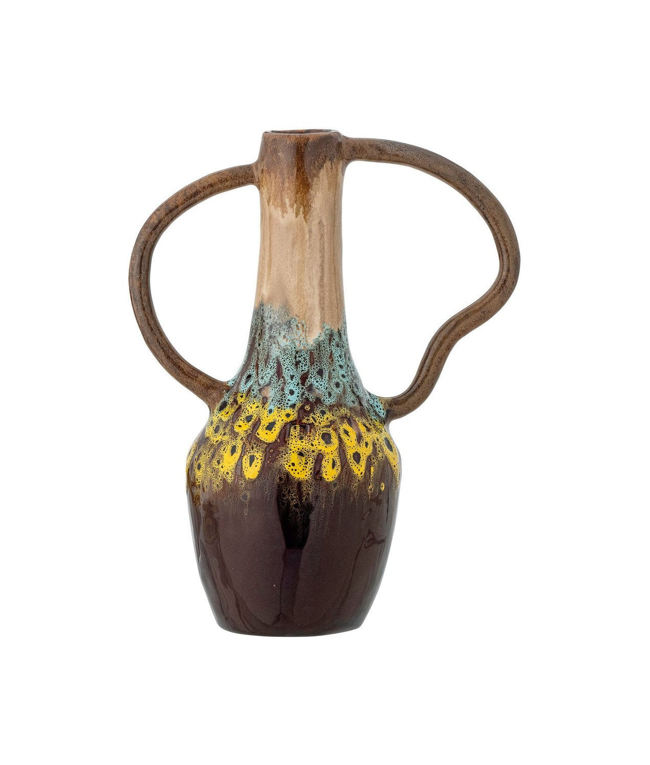 Creatieve collectie Mahnoor Vase, Brown, steengoed