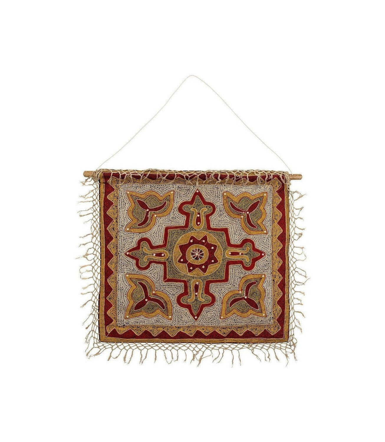 [product_category]-Creative Collection Mughal Wall Decor, Red, Cotton-Creative Collection-5711173330263-82066438-BLO-1