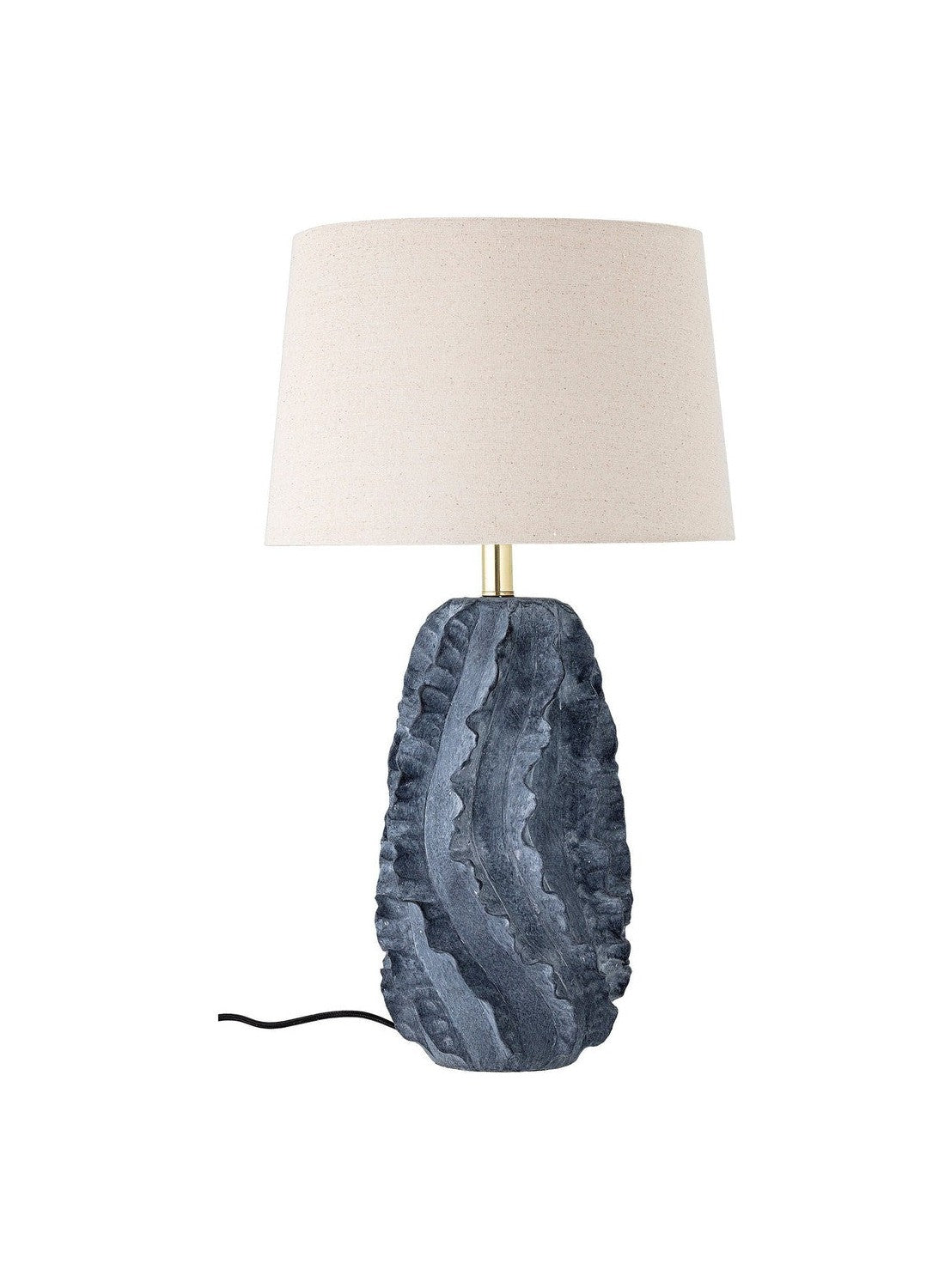 Collection créative Lampe de table natika, bleu, terre cuite