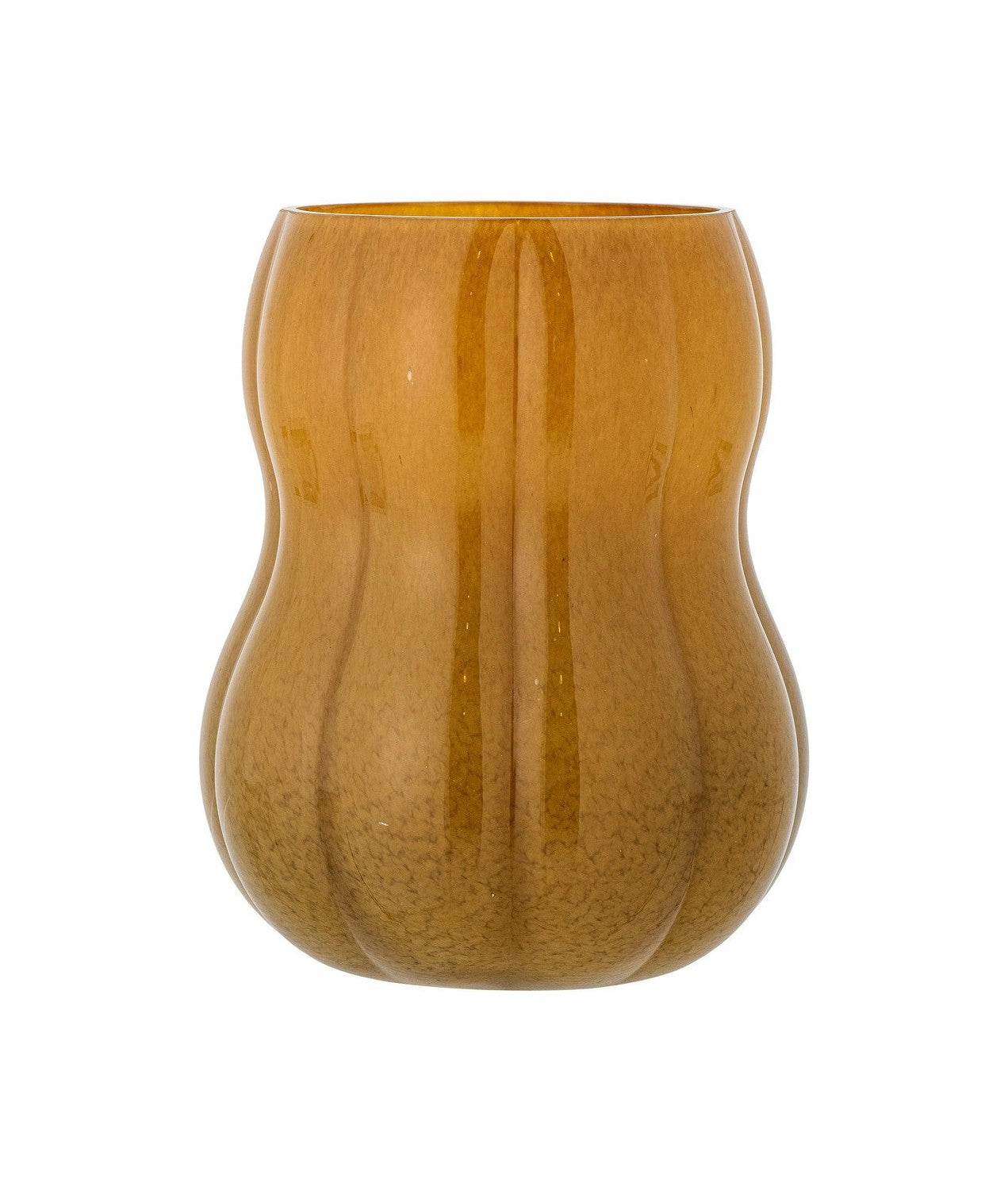 Vase de citrouille de collection créative, marron, verre