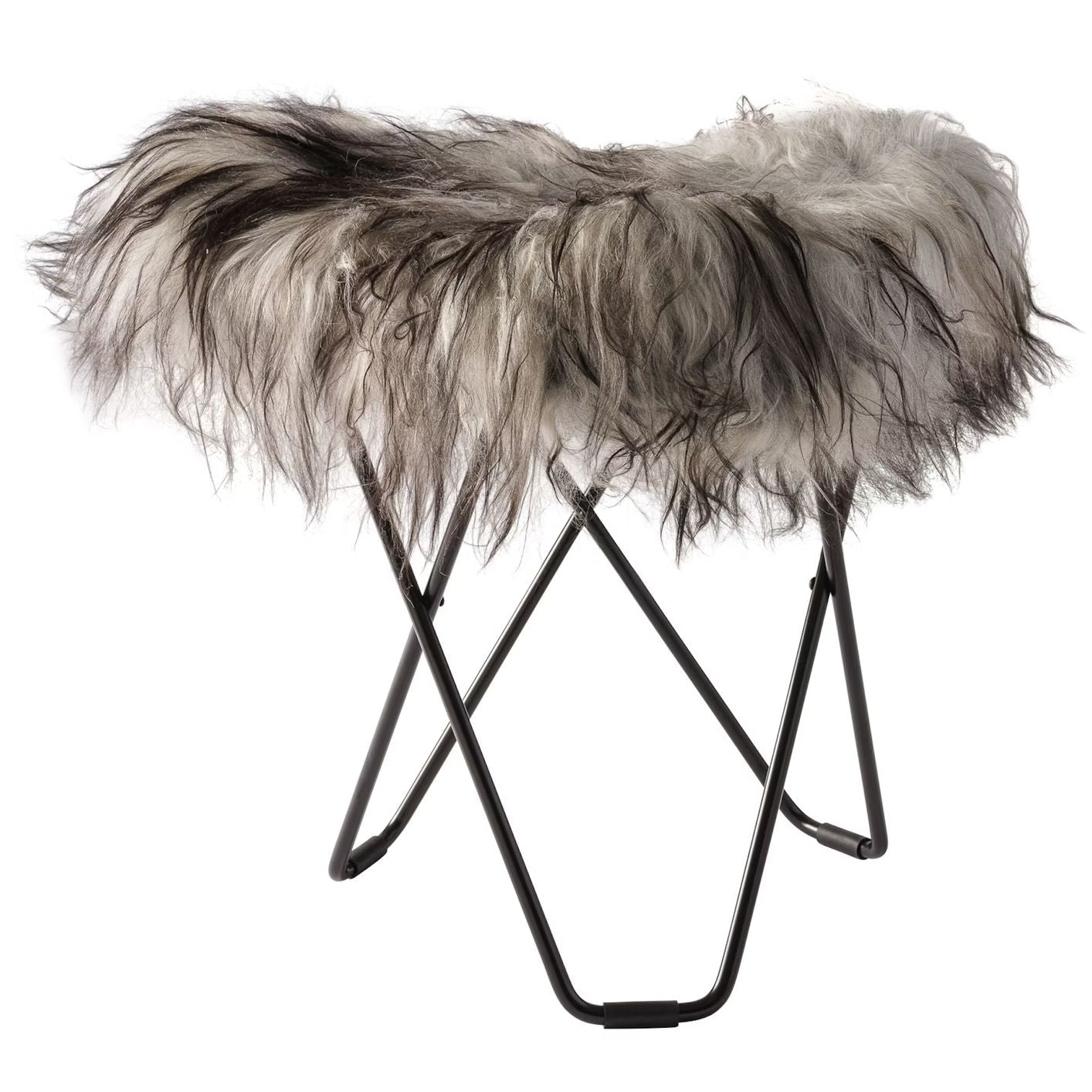 Cuero Island Flying Goose Stool, Wild Gray/Black