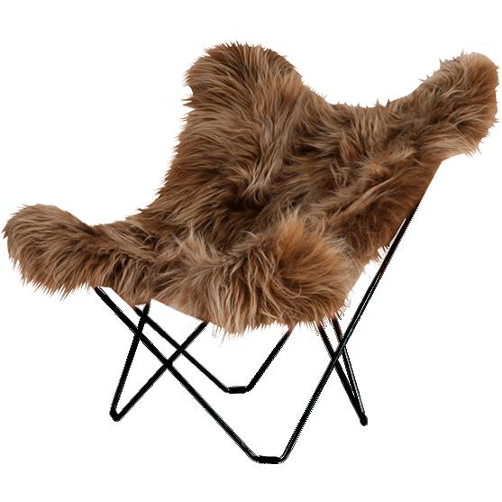 [product_category]-Cuero Iceland Mariposa Butterfly Chair, Wild Brown/Black-Cuero-7340172611615-1161-CUE-1