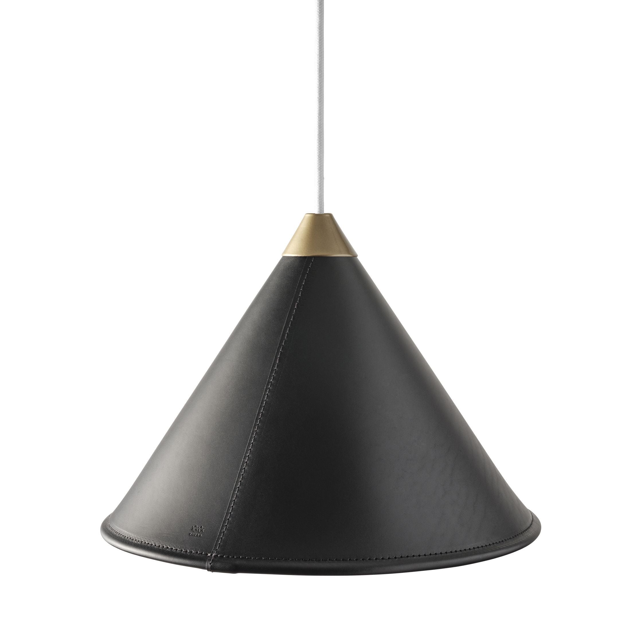 [product_category]-Cuero Namibia Pendant ø 25 Cm, Black/Brass With White Cable-Cuero-7340172635659-1500130-CUE-2