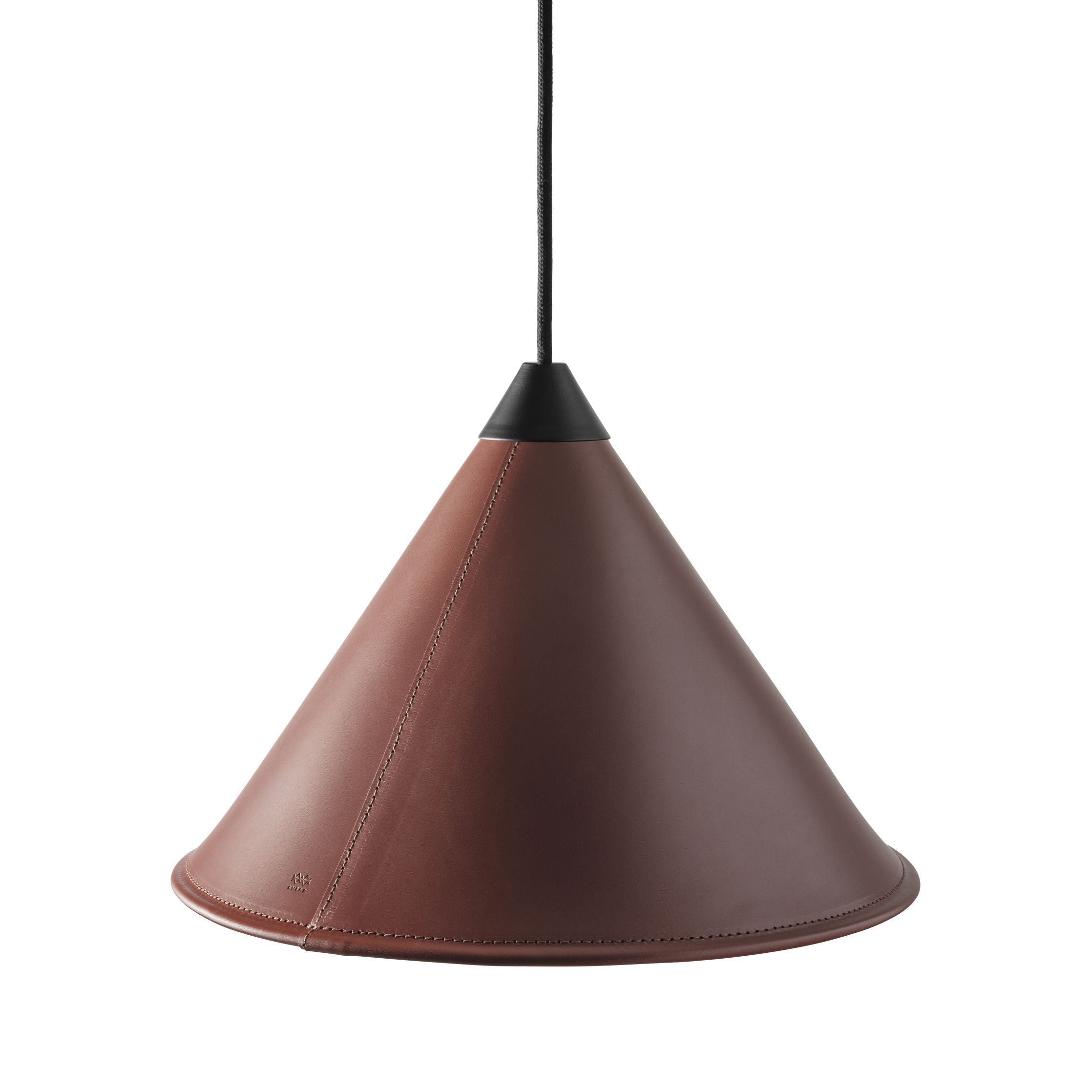 [product_category]-Cuero Namibia Pendant ø 25 Cm, Oak Brown/Black With Black Cable-Cuero-7340172635215-1500629-CUE-2