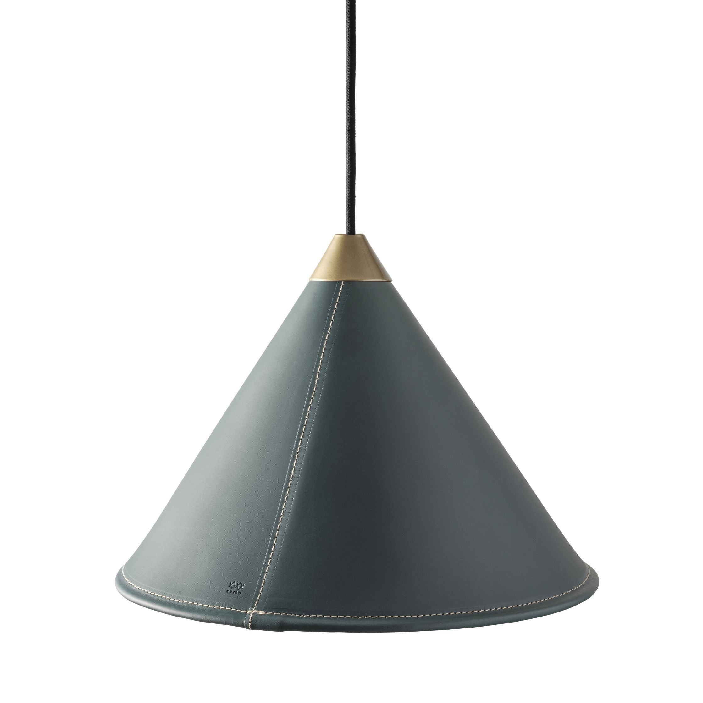 [product_category]-Cuero Namibia Pendant ø 25 Cm, Ocean Blue/Brass With Black Cable-Cuero-7340172636250-1500831-CUE-2