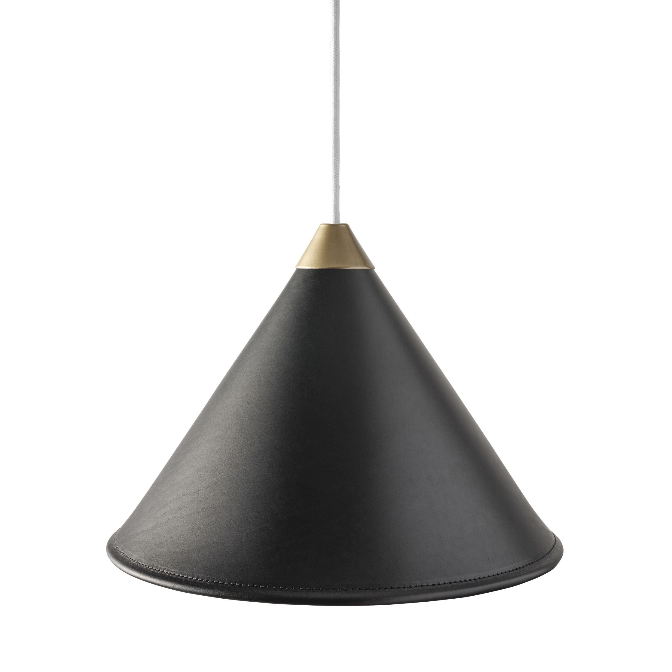 [product_category]-Cuero Namibia Pendant ø 35 Cm, Black/Brass With White Cable-Cuero-7340172635666-1510130-CUE-1