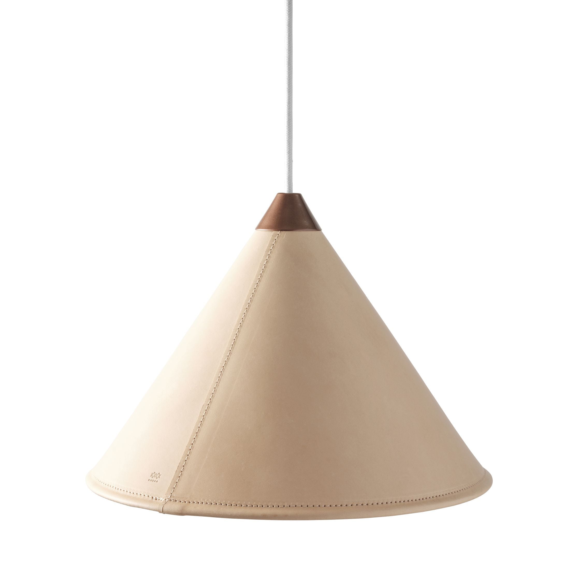 [product_category]-Cuero Namibia Pendant ø 35 Cm, Crude Nature/Copper With White Cable-Cuero-7340172636465-1510532-CUE-2