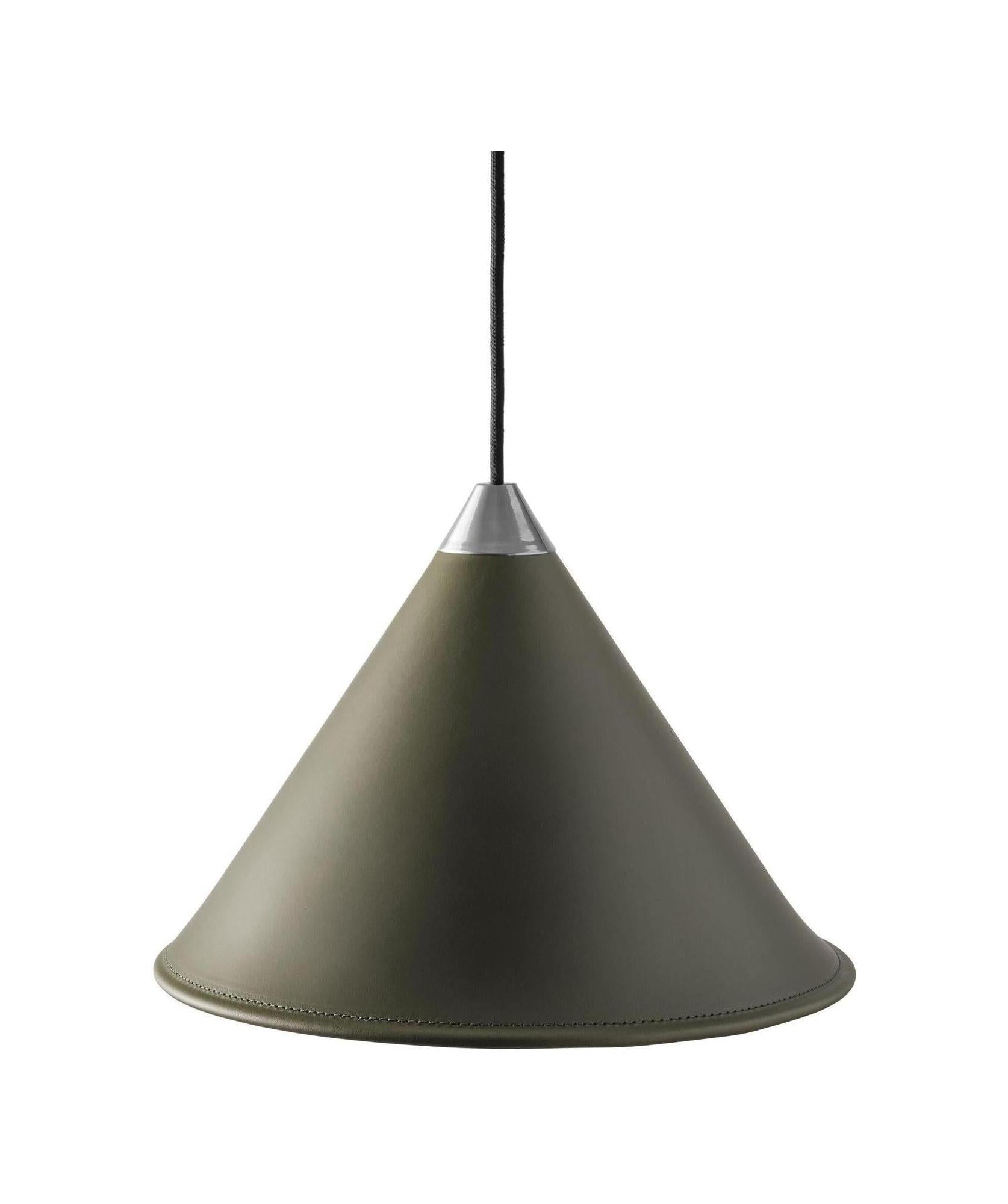 [product_category]-Cuero Namibia Pendant ø 35 Cm, Grass Green/Chrome With Black Cable-Cuero-7340172637509-1510735-CUE-1