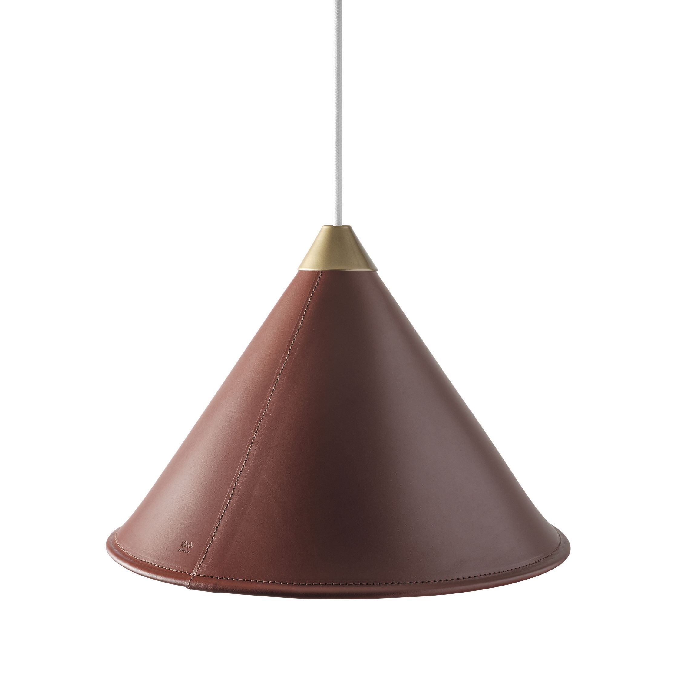 [product_category]-Cuero Namibia Pendant ø 35 Cm, Oak Brown/Brass With White Cable-Cuero-7340172635864-1510630-CUE-2