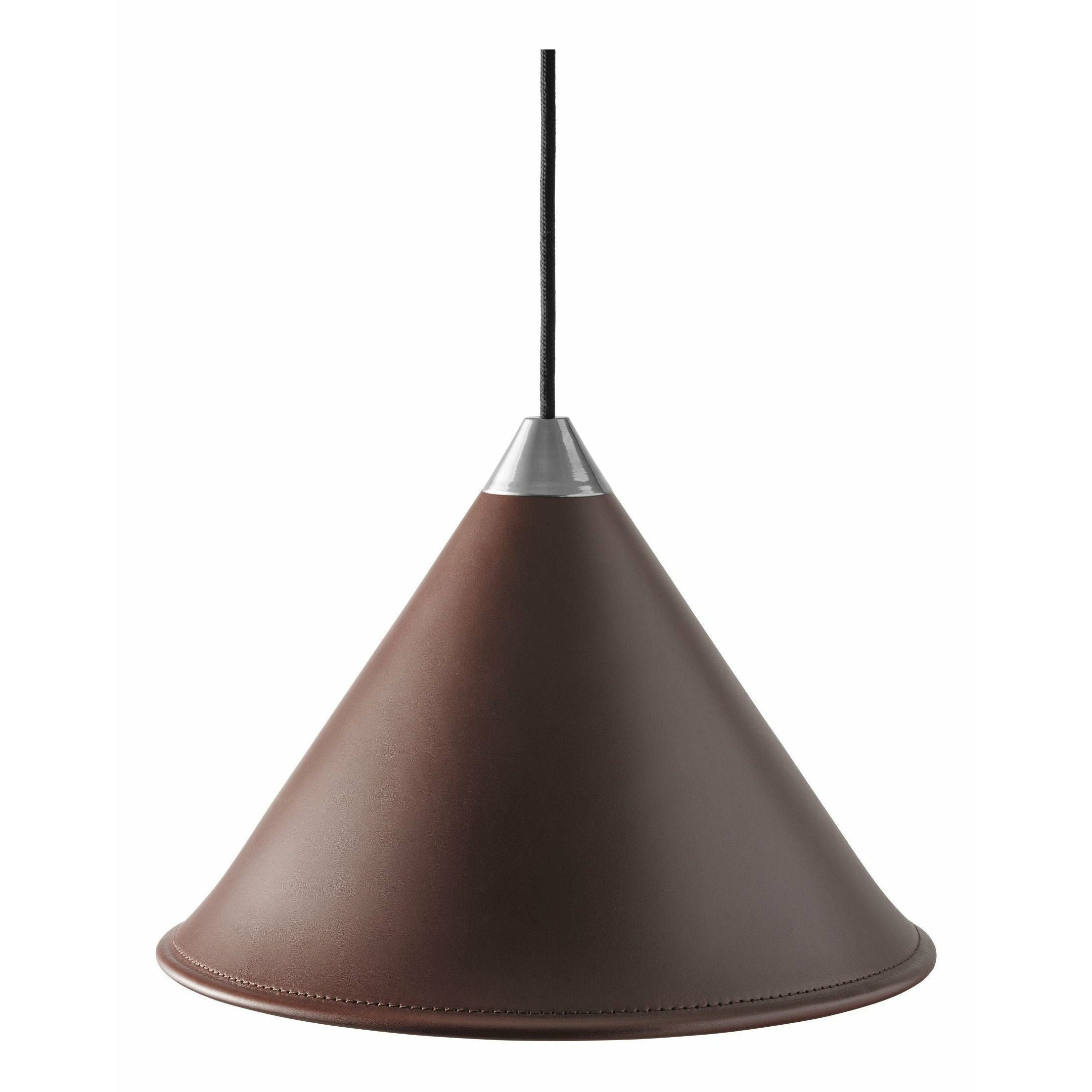 [product_category]-Cuero Namibia Pendant ø 45 Cm, Chocolate/Chrome With Black Cable-Cuero-7340172637394-1520435-CUE-1