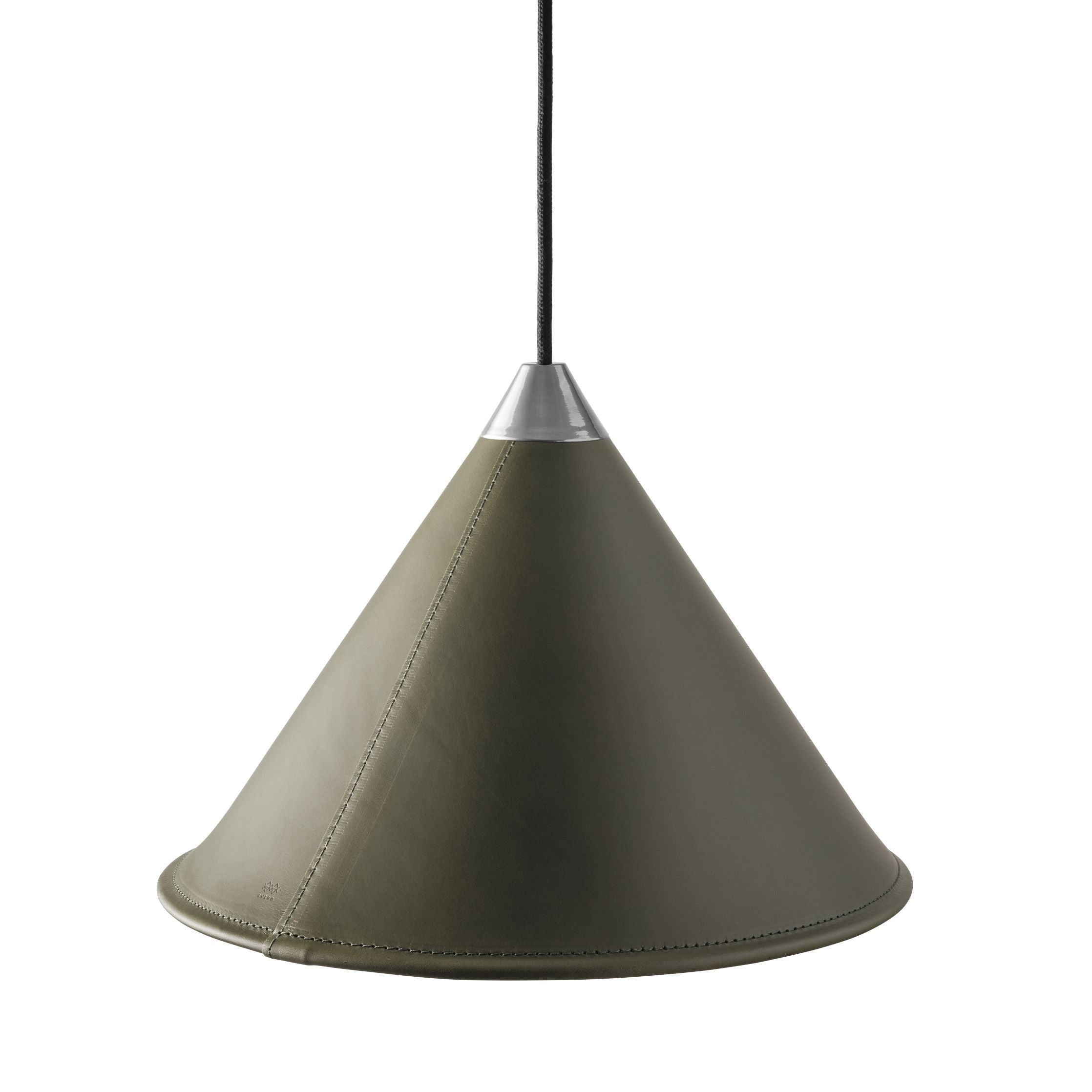 [product_category]-Cuero Namibia Pendant ø 45 Cm, Grass Green/Chrome With Black Cable-Cuero-7340172637516-1520735-CUE-2