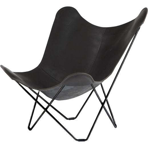 [product_category]-Cuero Pampa Mariposa Butterfly Chair, Black/Black-Cuero-7340172610014-1001-CUE-1