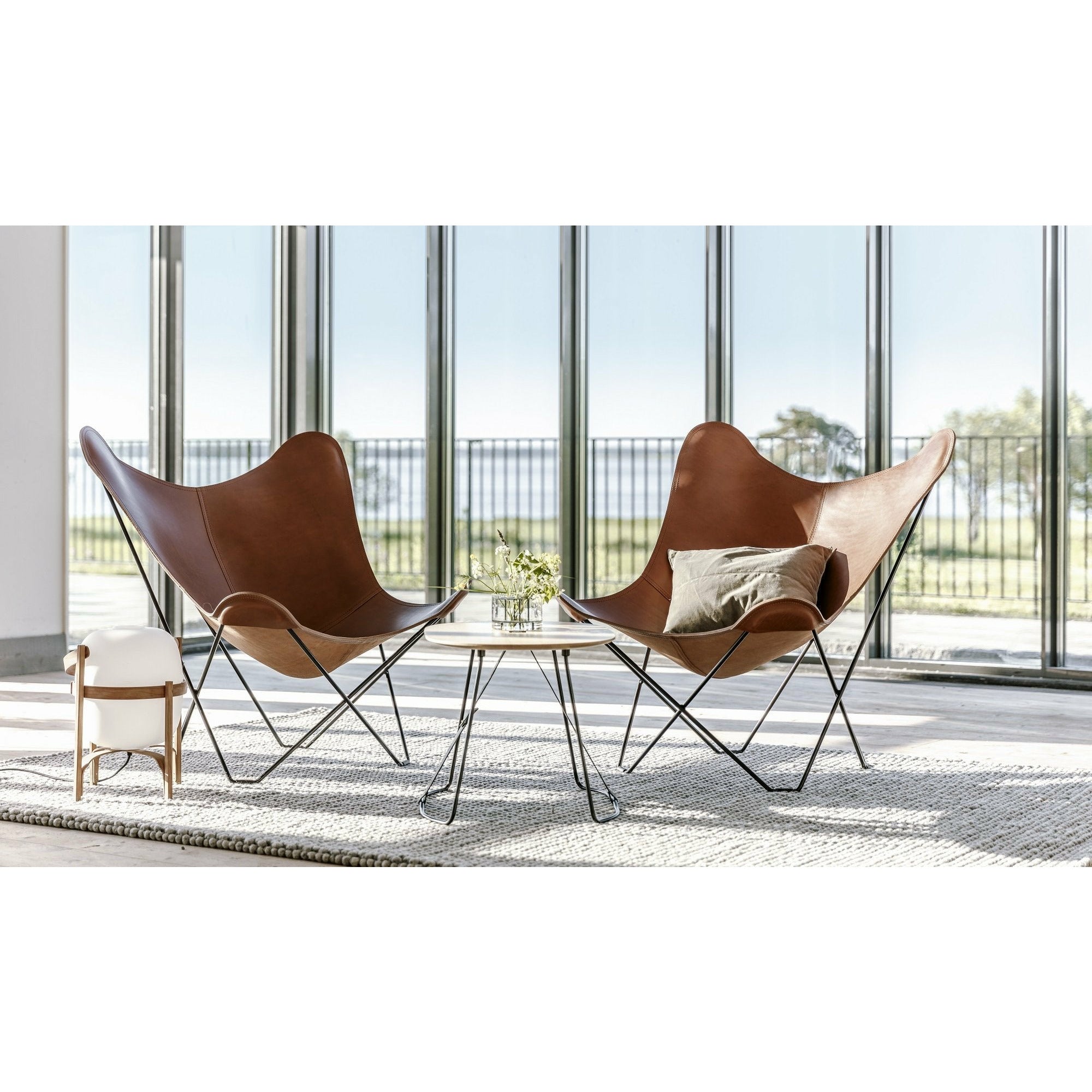 [product_category]-Cuero Pampa Mariposa Butterfly Chair, Crude Nature/Chrome-Cuero-7340172610229-1022-CUE-3