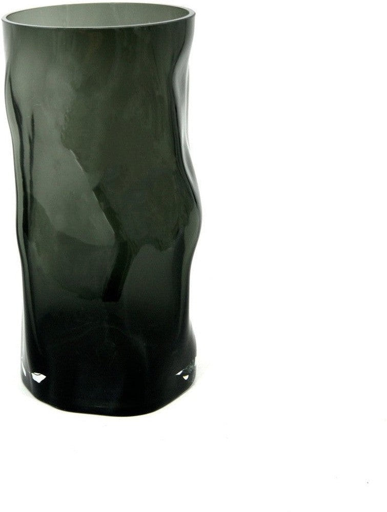 [product_category]-Cylindrical vase with irregular form, like black wood. ABU30GR-Harlequin Poplar-ABU30GR-1