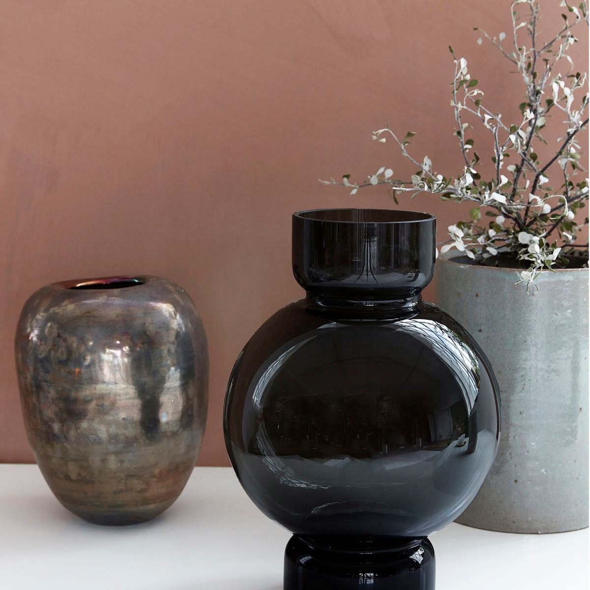 Hausarzt Vase, Hdbubble, Grau