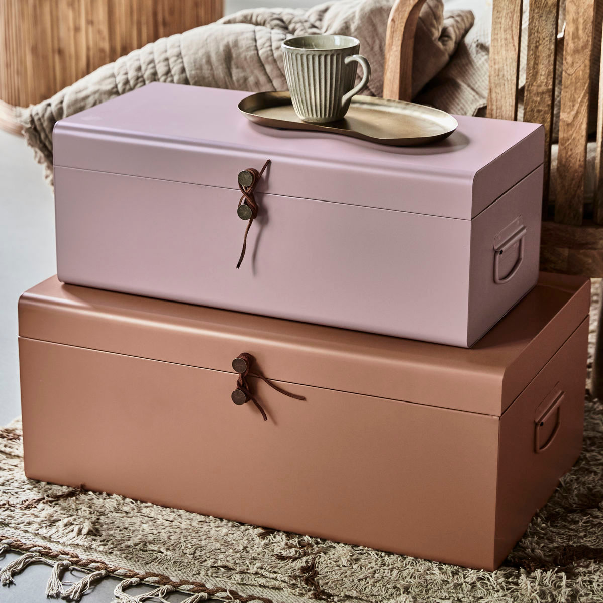 House Doctor Storage, Hdmetal, Beige/Rose