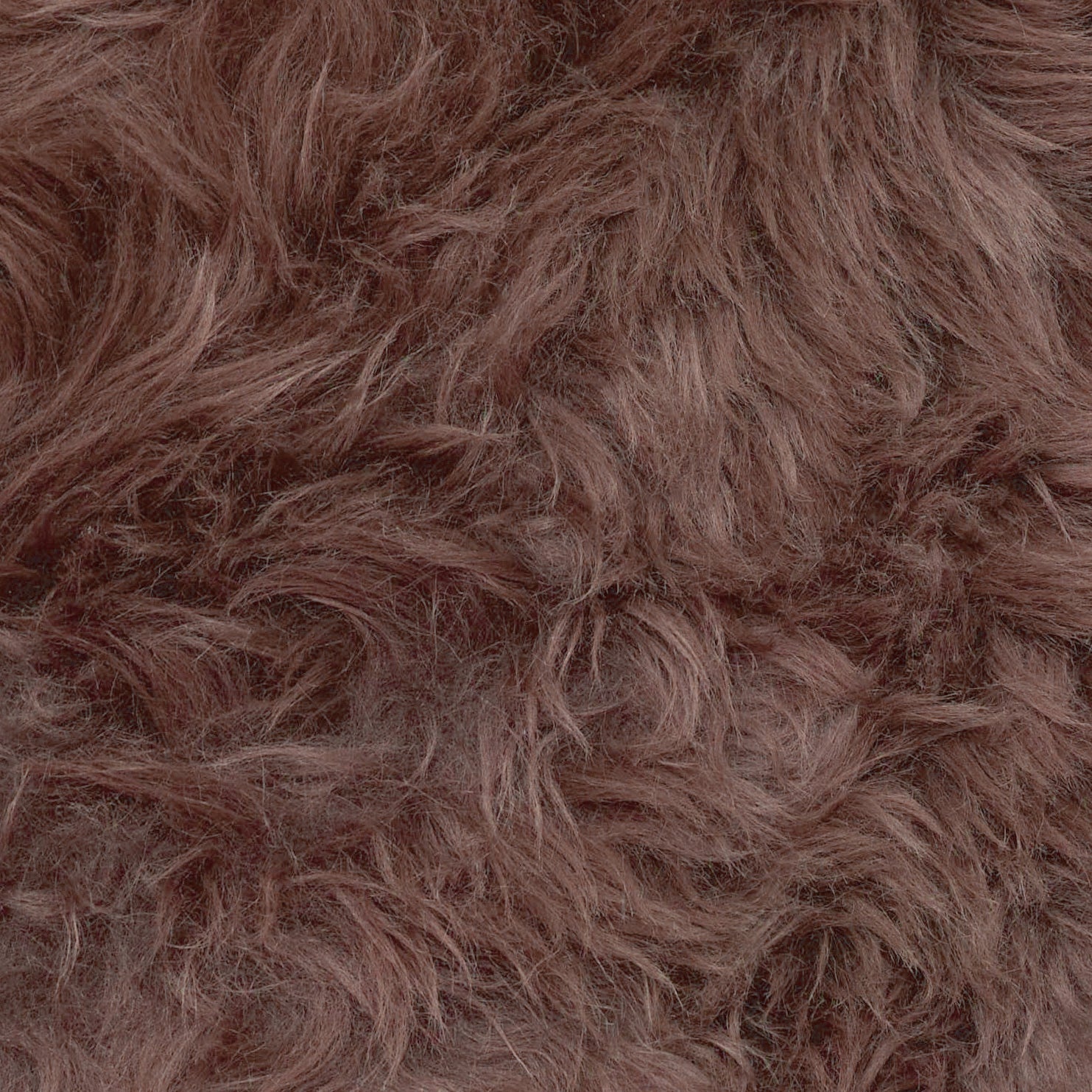 Brown genuine sheepskin chair pad | Round