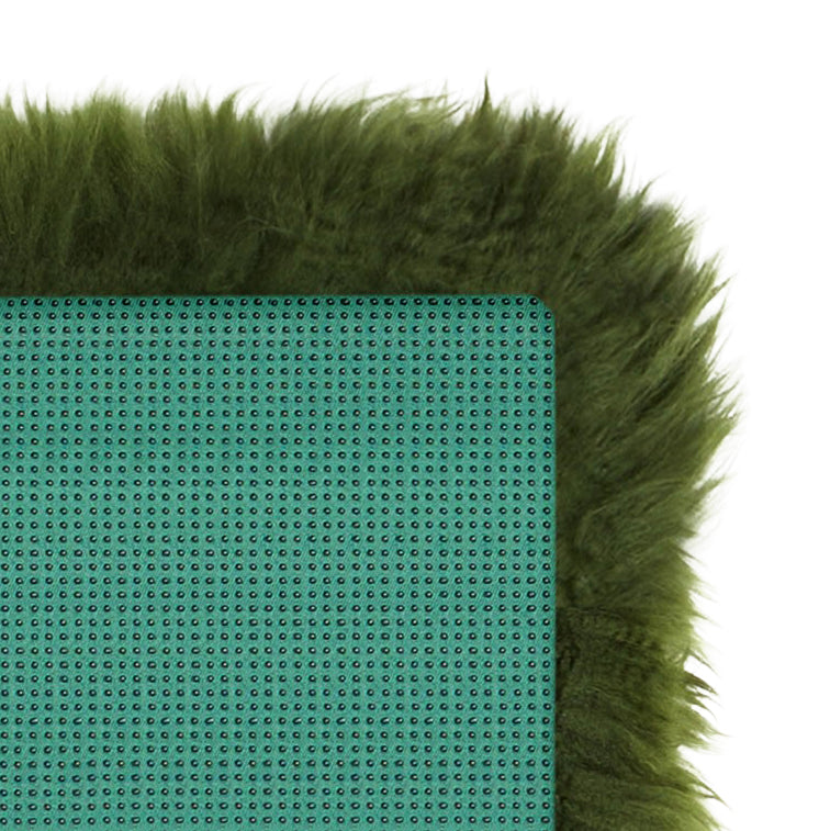 Verdite Verte Sheepskin Chaid Pad | Carré