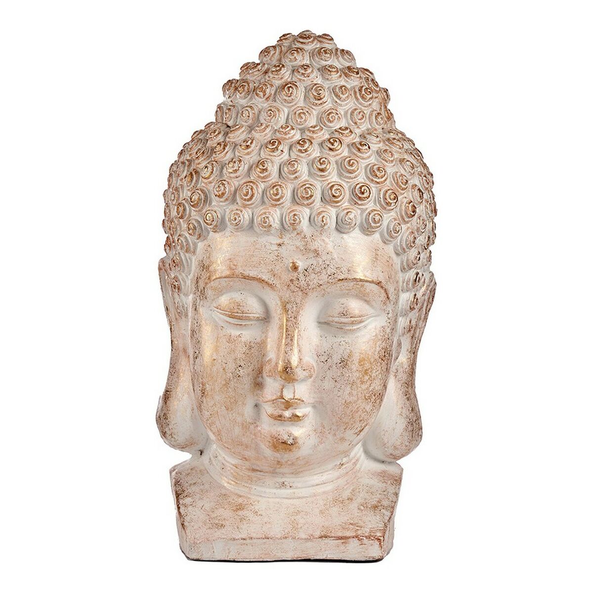 [product_category]-Decorative Garden Figure Buddha Head White/Gold Polyresin (35 x 65,5 x-Bigbuy-S3610538-2