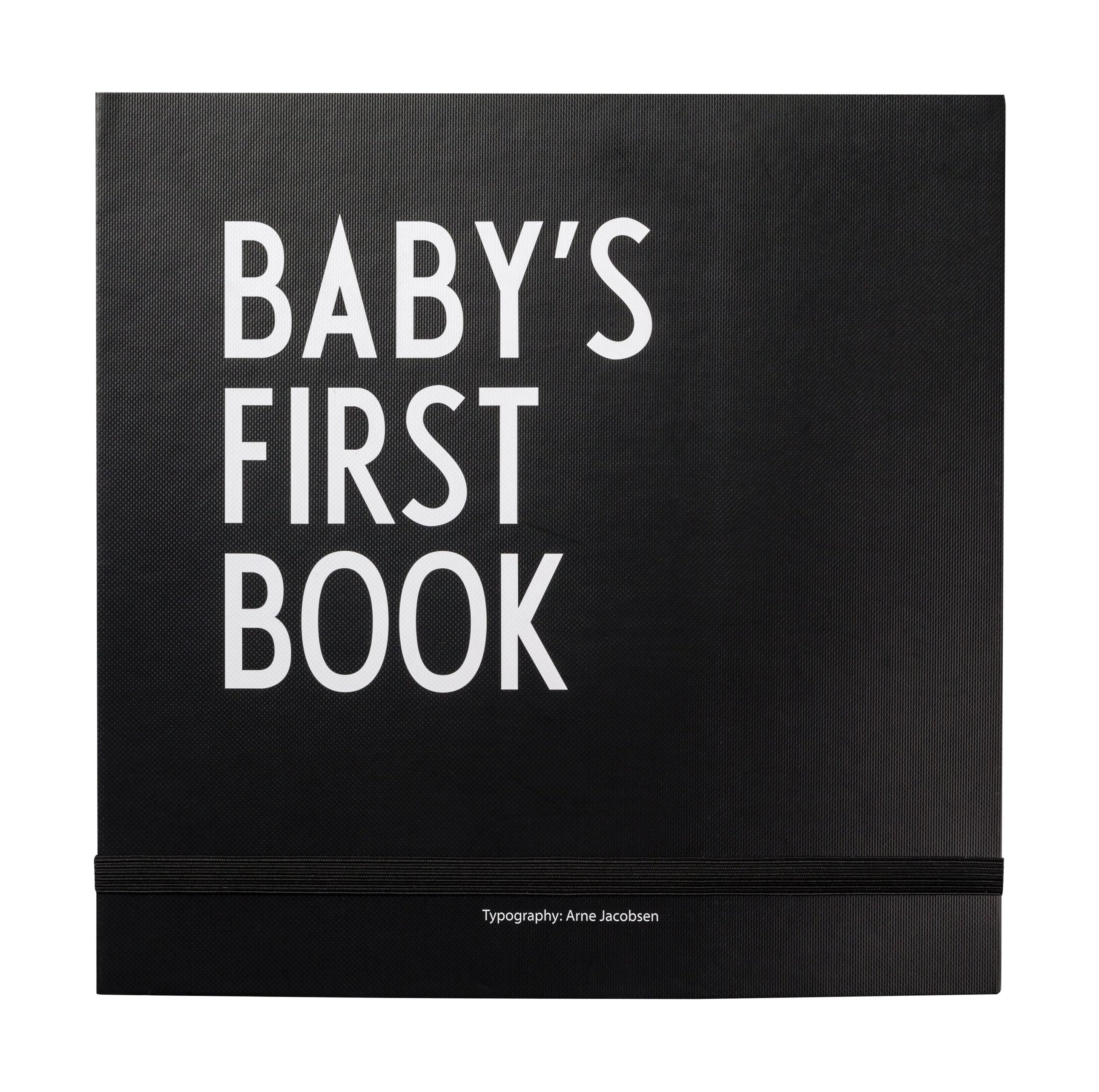 Designbrev Babys första bok, Black