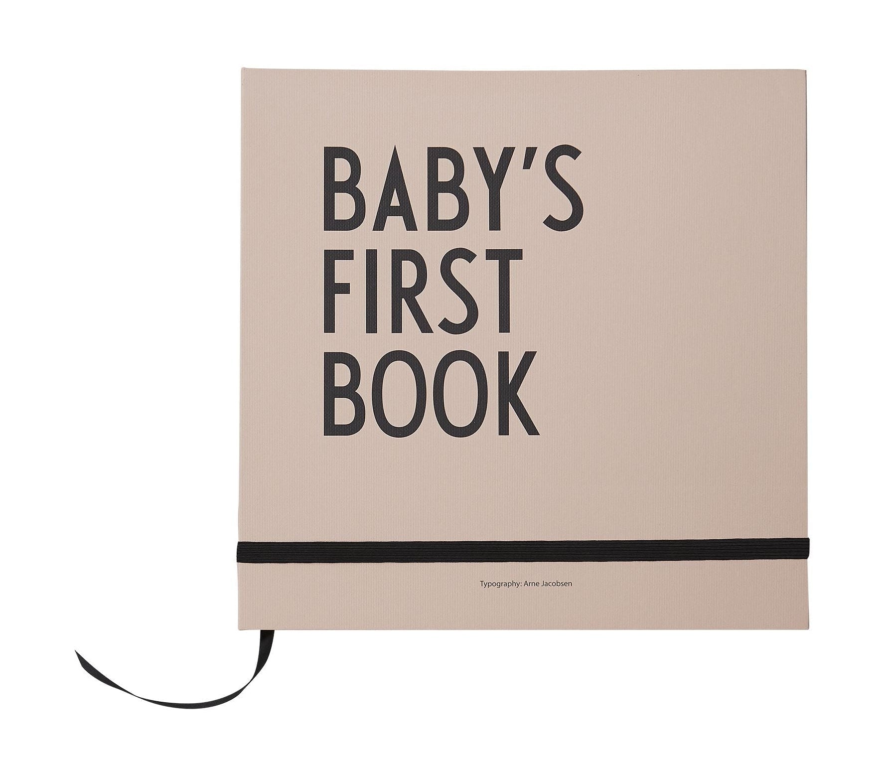 Designbuchstaben Babys erstes Buch, Nude