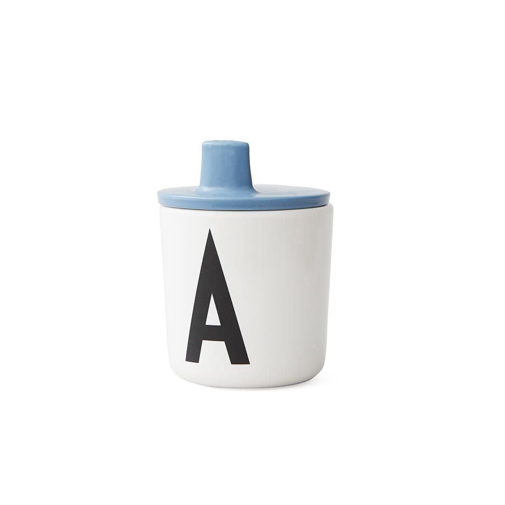 Designbuchstaben trinken Deckel für ABC Melamine Cup, blau