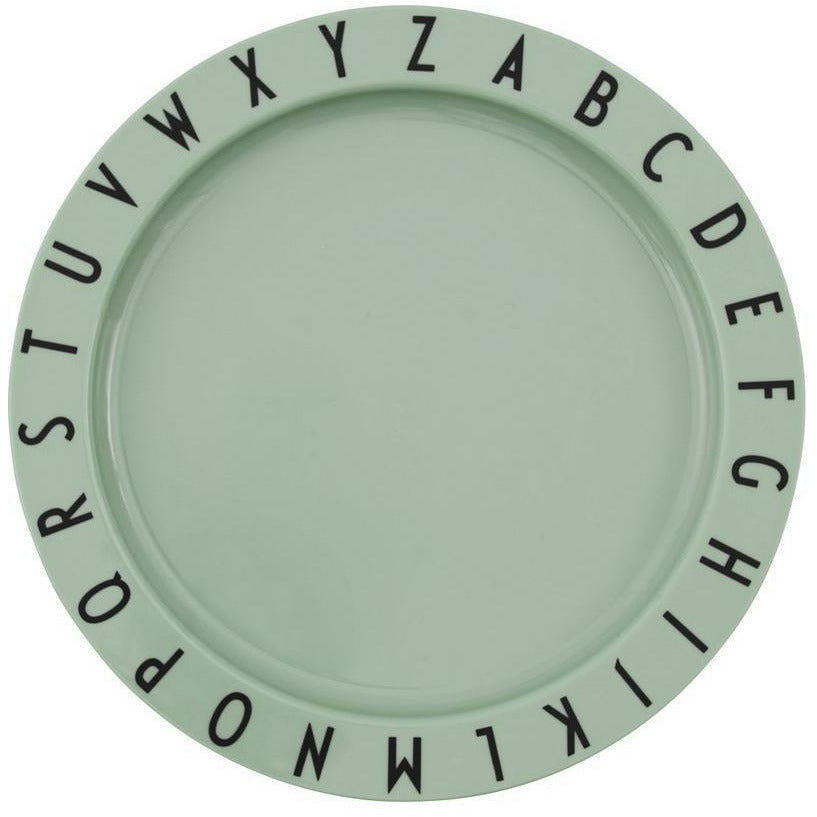 Lettres de conception Eat & Learn Plate Tritan Green, ABC