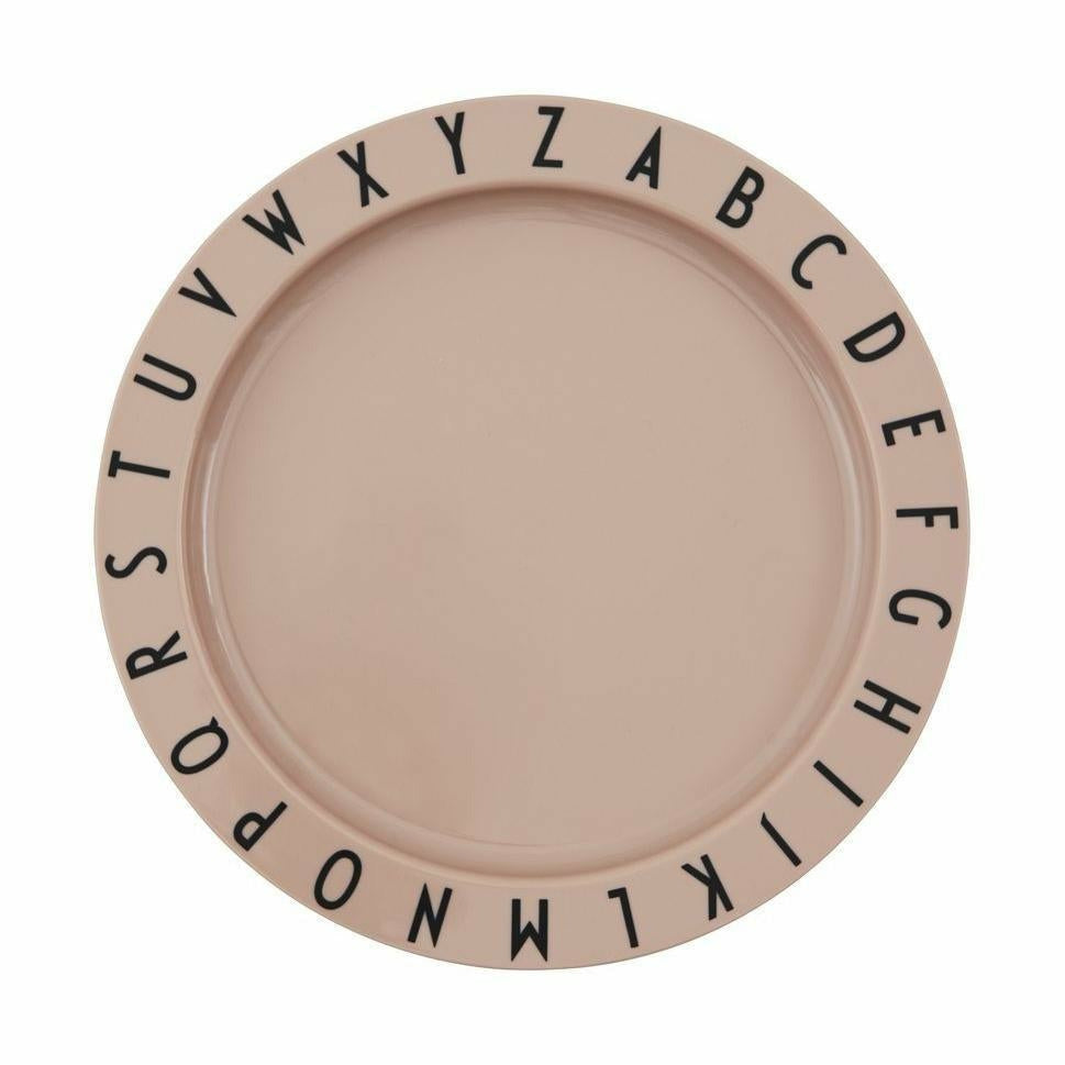 Design Letters Eat & Learn Plate Tritan, Nude