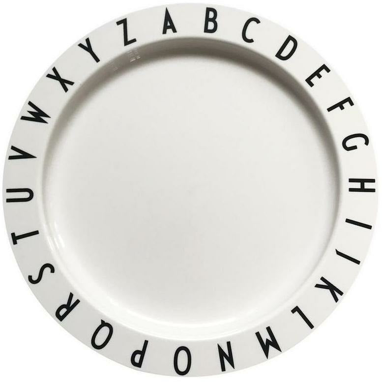 Lettres de conception Eat & Learn Plate Tritan, blanc