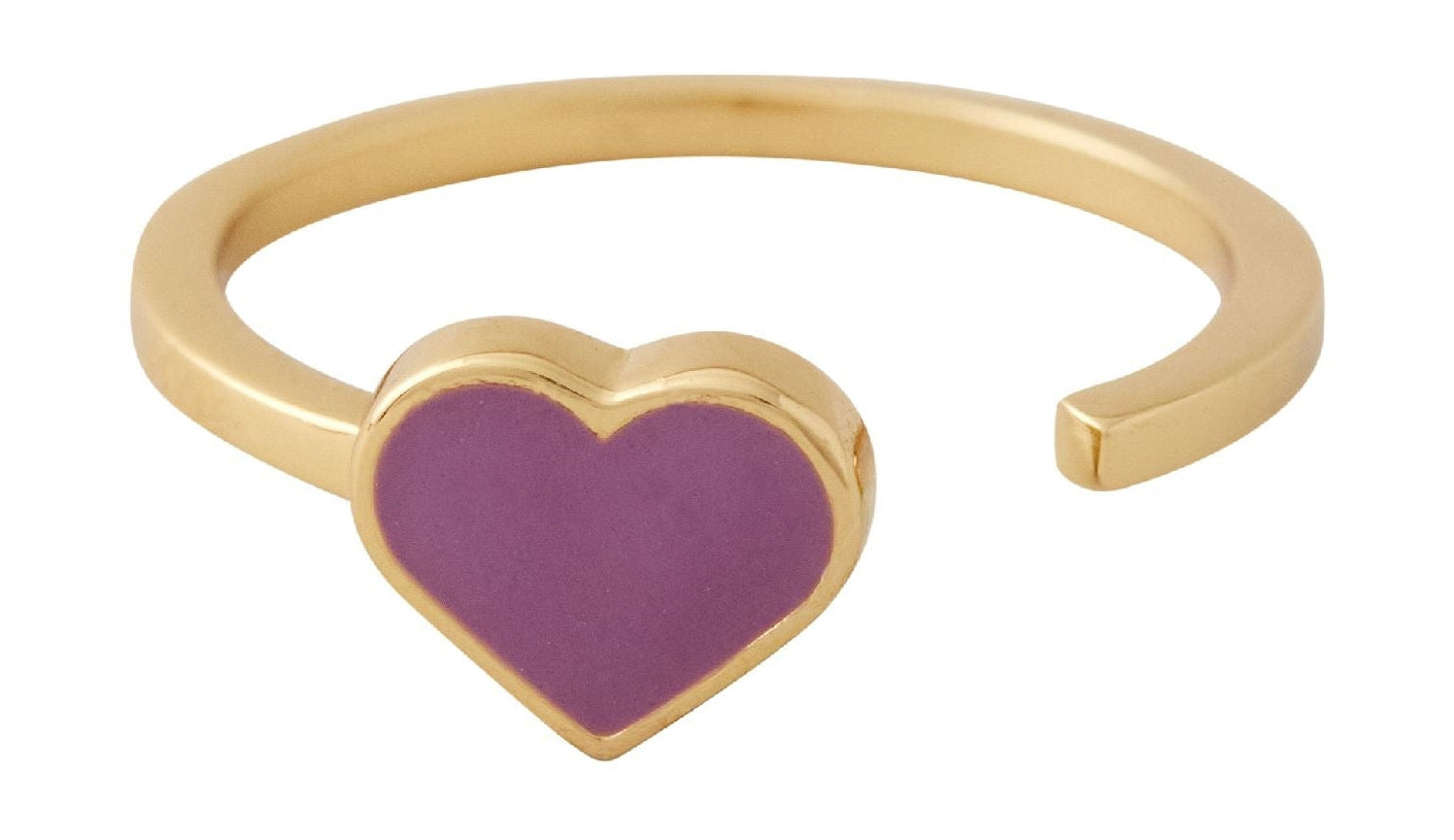 Lettres de conception ENAMEL COEUR RONNE GOLD, LAVENDER