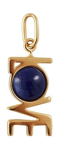 [product_category]-Design Letters Great Love Pendant 18k Gold Plated, Lapis Lazuli Blue-Design Letters-5710498192082-90305004LAPLAZULI-DES-1