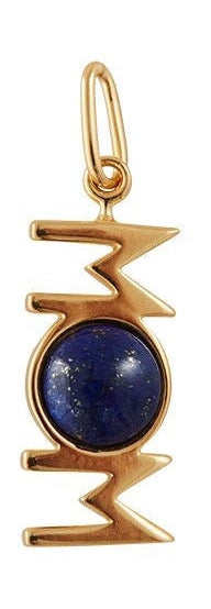 [product_category]-Design Letters Great Mom Pendant 18k Gold Plated, Lapis Lazuli Blue-Design Letters-5710498192129-90305005LAPLAZULI-DES-1