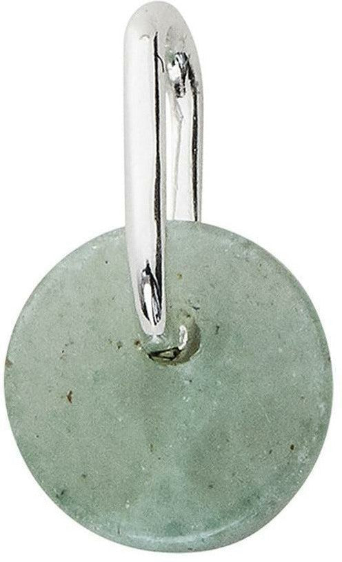 Lettres de conception Pendant aventurine verte, argent