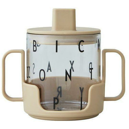 Les lettres de conception grandissent avec votre ensemble de tasse, beige