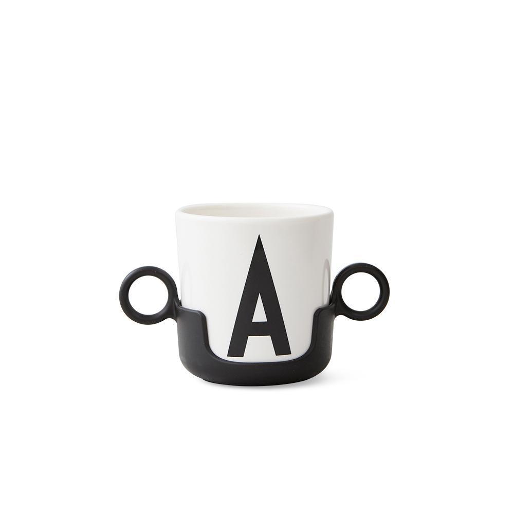 Design Letters pour tasses en mélamine ABC, noir