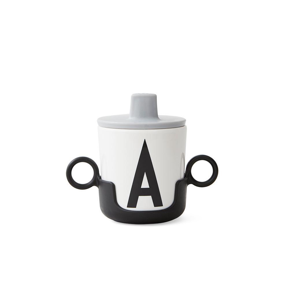 Design Letters pour tasses en mélamine ABC, noir