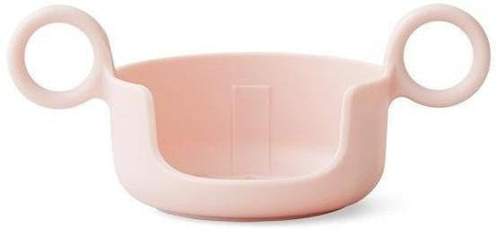 Las letras de diseño se sostienen para tazas de melamina ABC, rosa