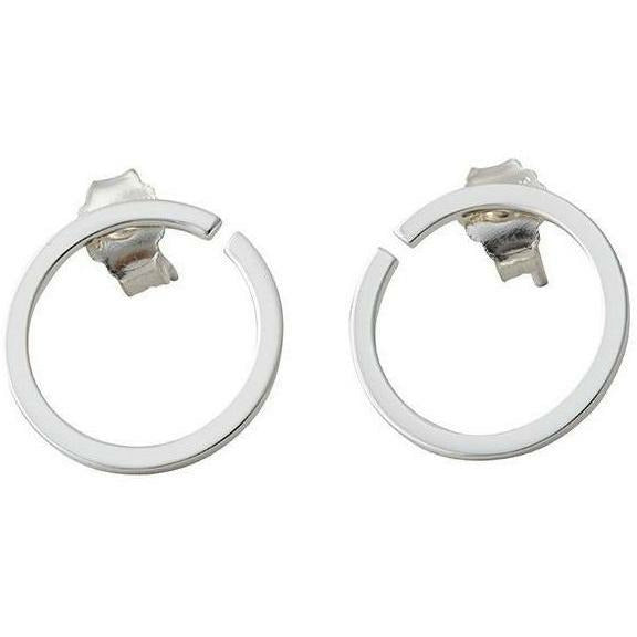 [product_category]-Design Letters Hoops Earrings ø 16 Mm, Silver-Design Letters-5710498173104-90403000SILVER-DES-1