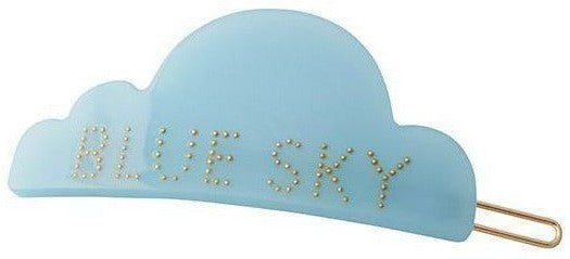 Designbuchstaben ikonische Haarclip, Blue Sky, Blau