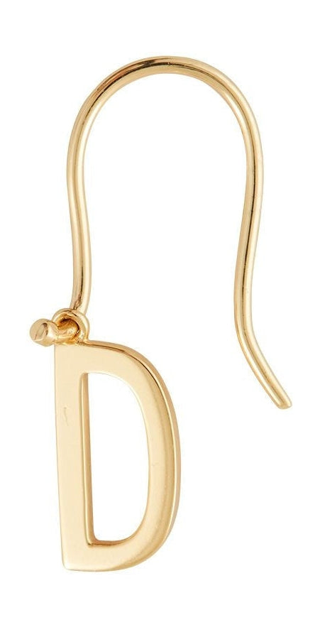 [product_category]-Design Letters Initial Earrings With Letter Gold, D-Design Letters-5710498192402-90406000D-DES-1