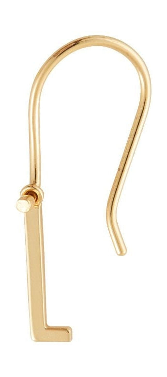 [product_category]-Design Letters Initial Earrings With Letter Gold, L-Design Letters-5710498192372-90406000L-DES-1
