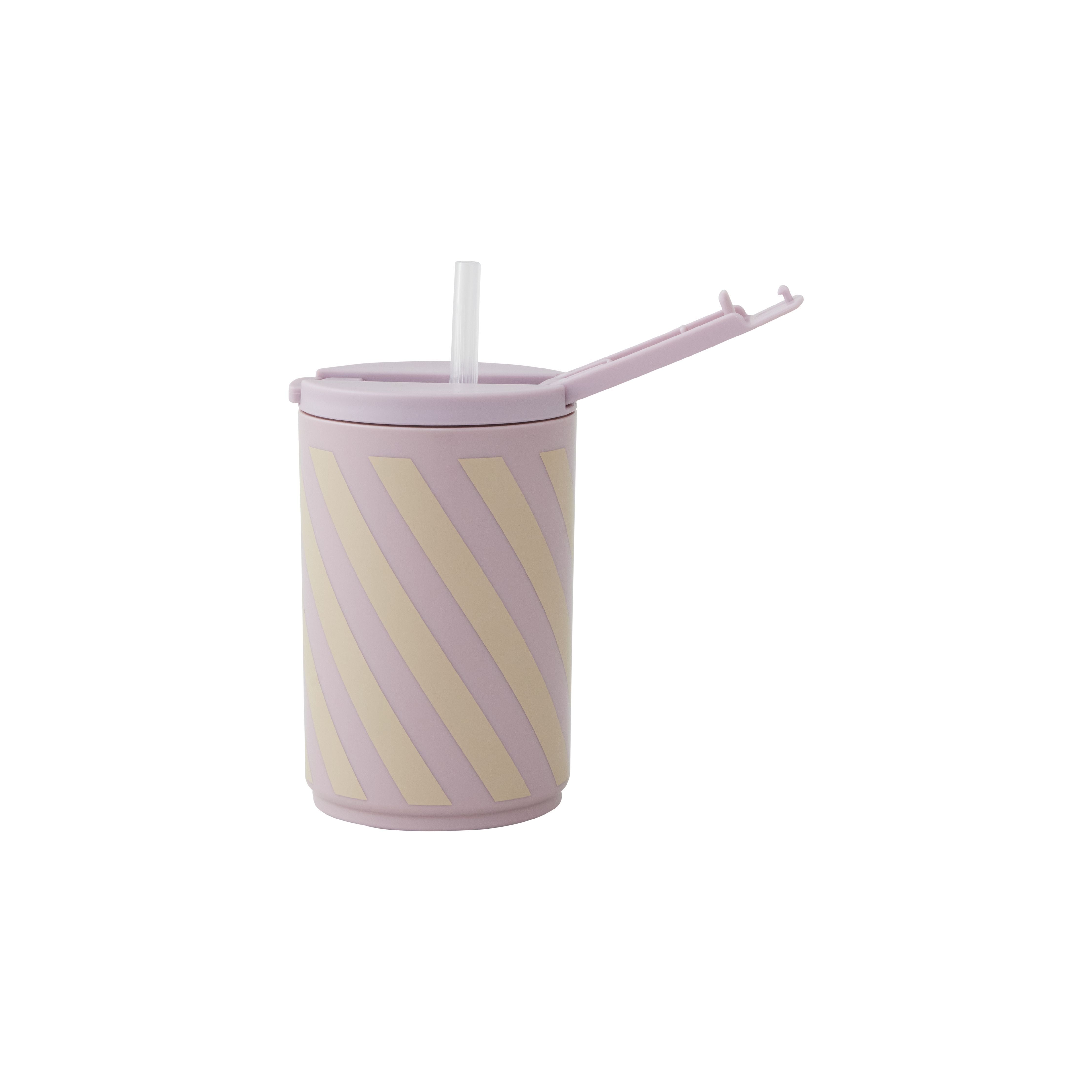 [product_category]-Design Letters Kids Straw Mug 330 Ml, Lavender-Design Letters-5710498188986-20106006LAVSTRIPE-DES-2