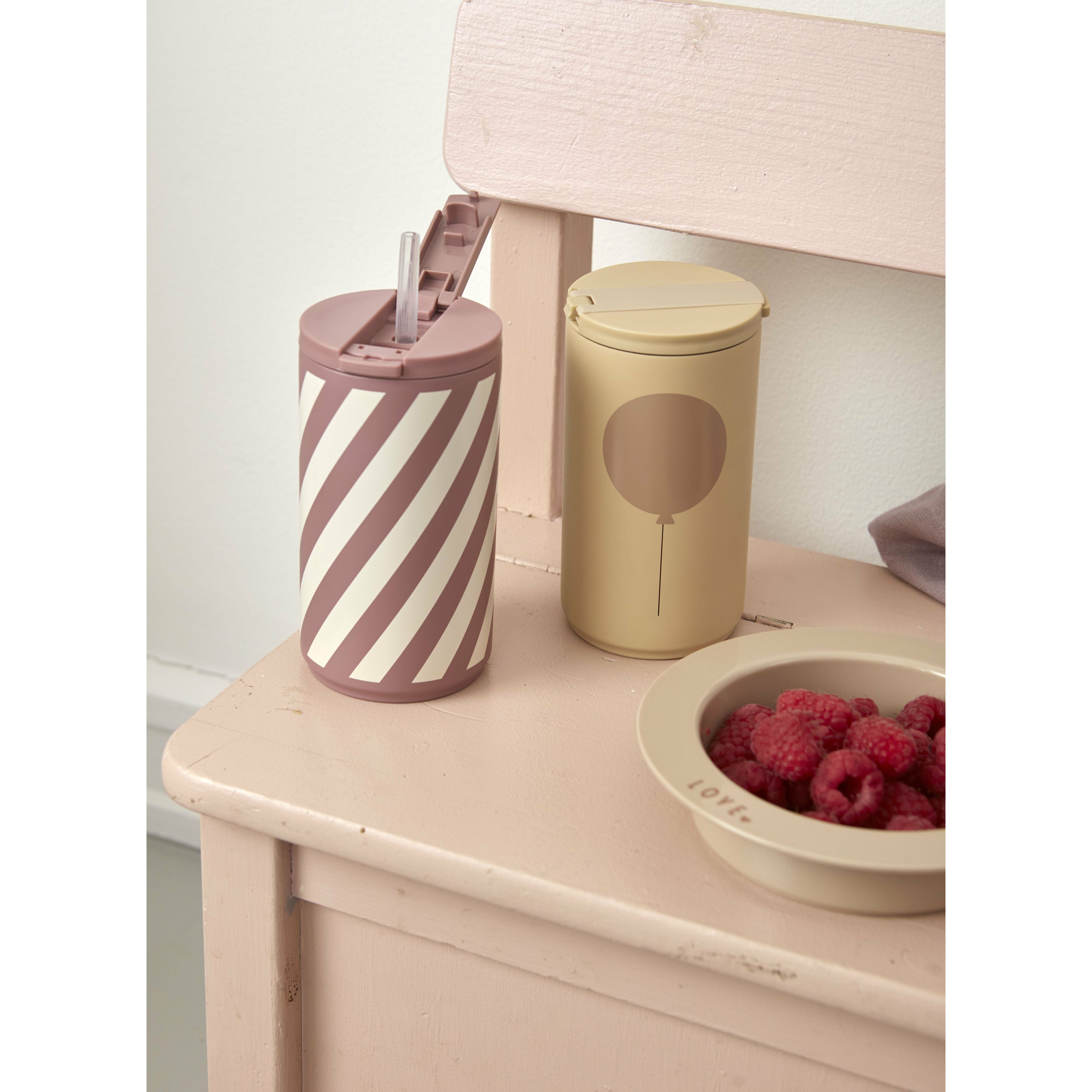 [product_category]-Design Letters Kids Thermal Mug 350 Ml Stripe Ash Rose 4037c, Ash Rose-Design Letters-5710498190064-30101024ARSTRIPE-DES-5