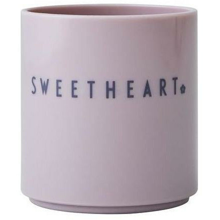 Letras de diseño mini taza favorita lavanda, corazón dulce